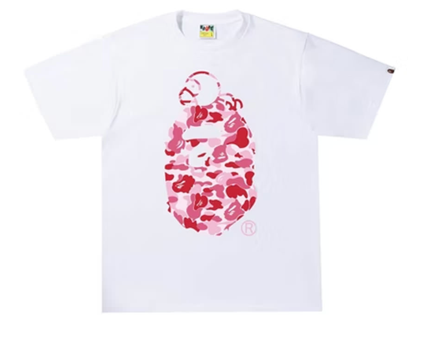 Bape T-Shirt 'White/Pink'