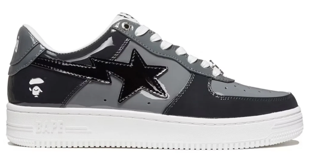 A Bathing Ape Bape Sta Low Black/Grey Combo