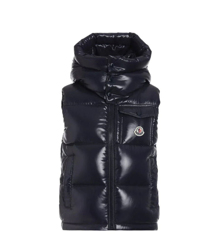 Moncler shiny vest- Black