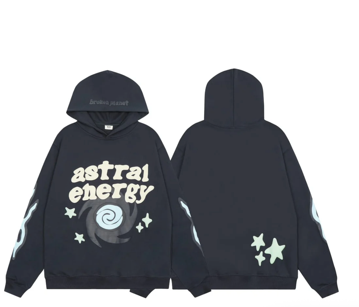 Broken Planet Hoodie - Navy Blue