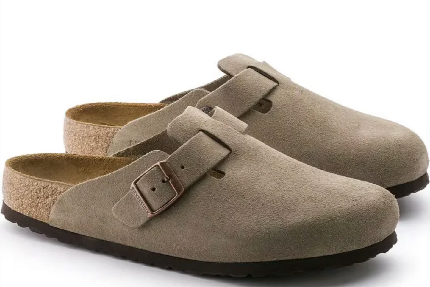 Birkenstock Boston Soft Foot Bed - Beige