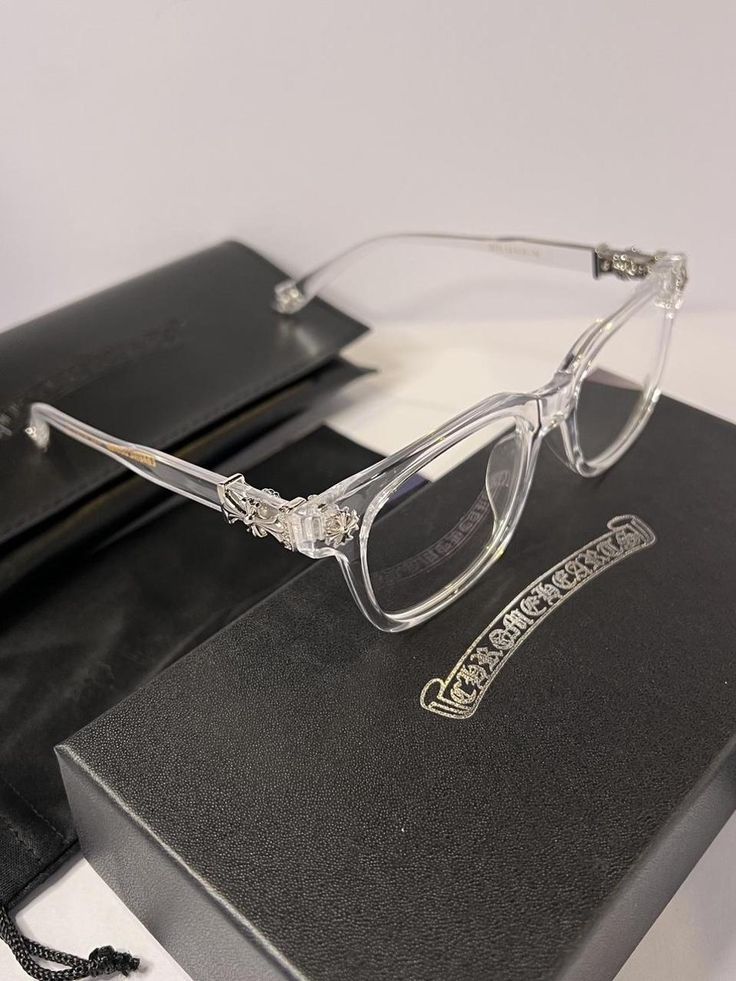 White Chrome Hearts Glasses