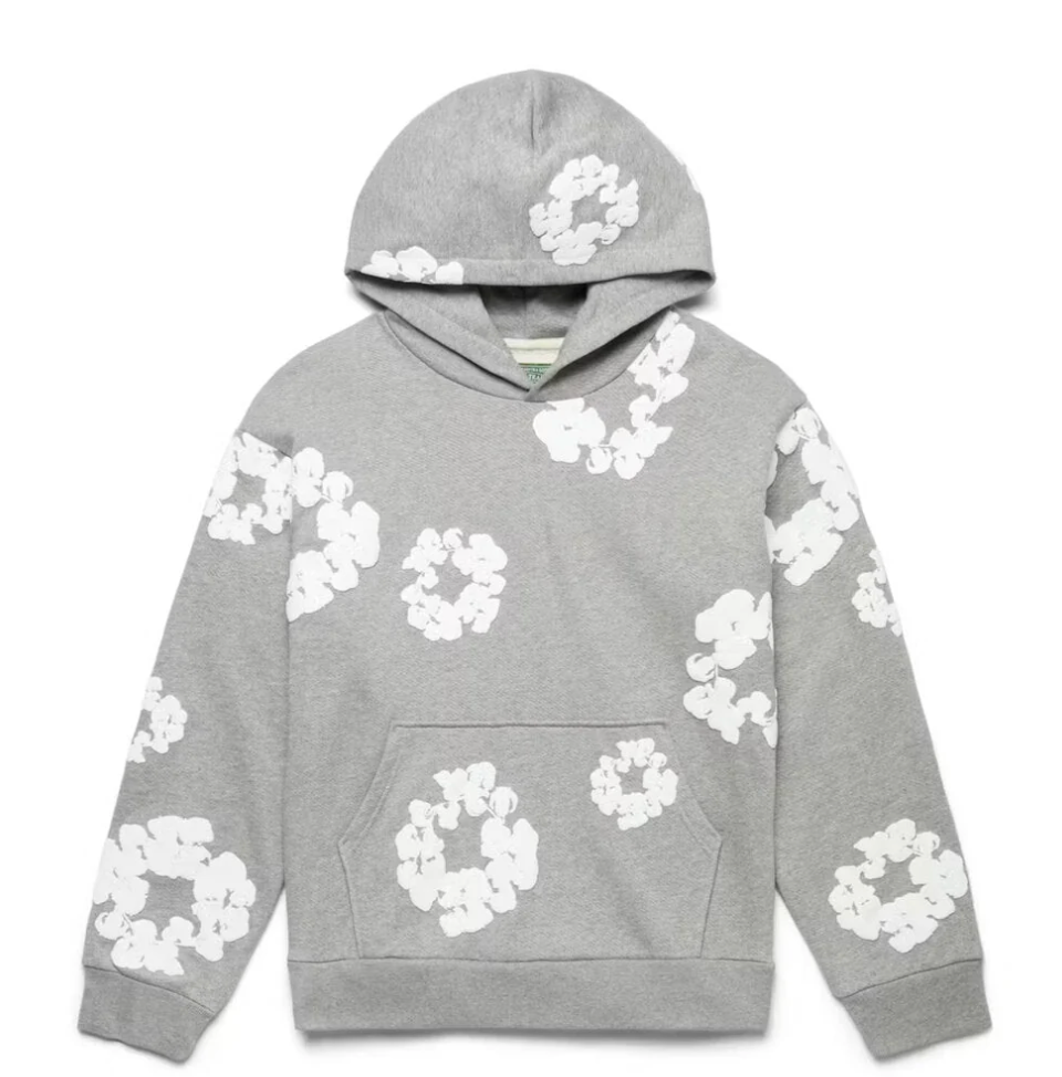 Denim Tears Hoodie 'Grey/White'