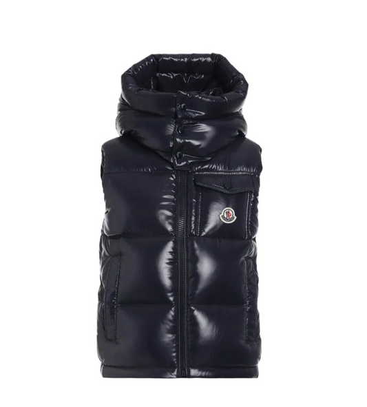 Moncler shiny vest- Black
