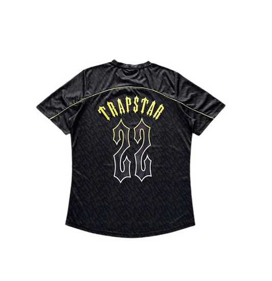 Trapstar T Football Jersey- Black/Lime