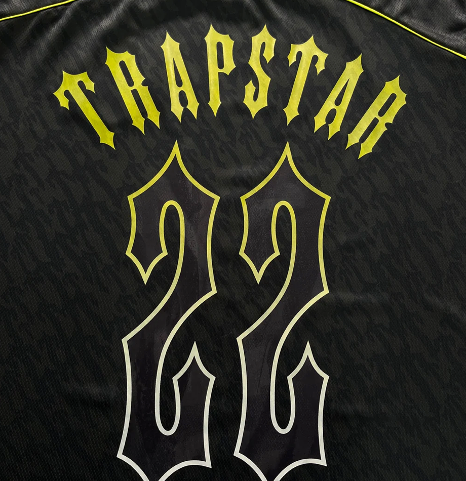 Trapstar T Football Jersey- Black/Lime