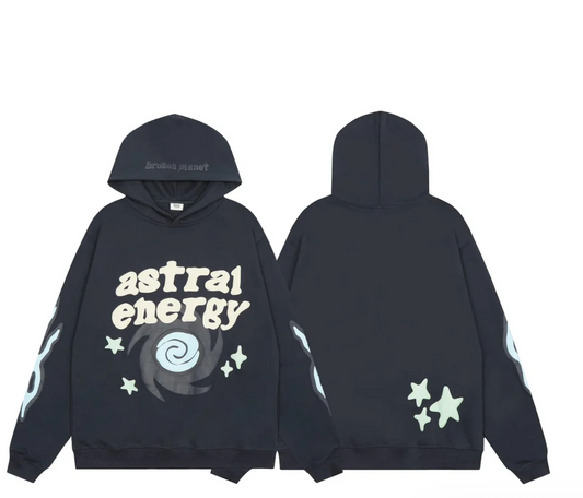 Broken Planet Hoodie - Navy Blue