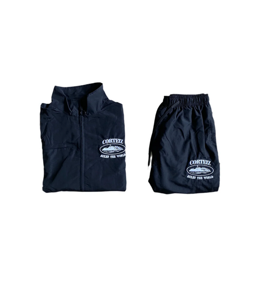 Corteiz Shukushuku Black Tracksuit