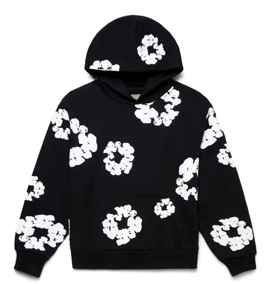 Denim Tears Hoodie 'Black/White'