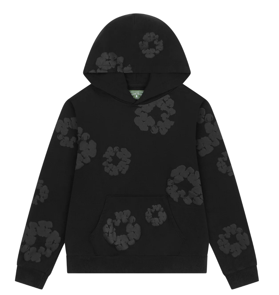 Denim Tears Hoodie 'Black Monochrome'